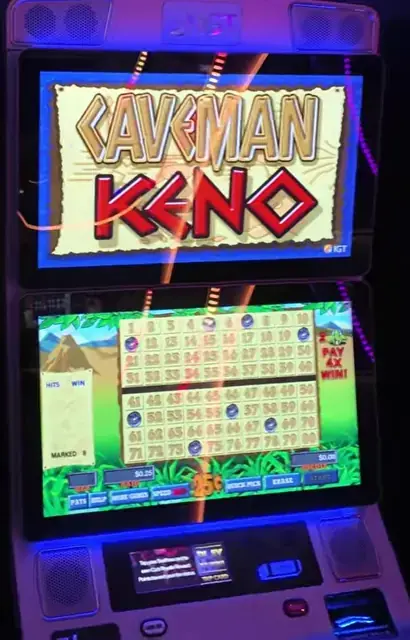 Caveman Keno cabinets in the Star of the Seas walkthrough.