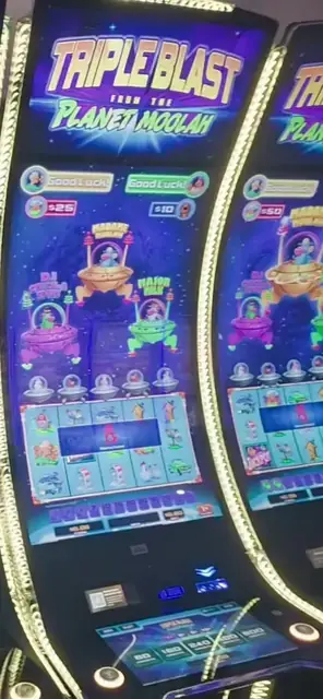 Triple Blast from the Planet Moolah cabinets in the Harmony of the Seas walkthrough.
