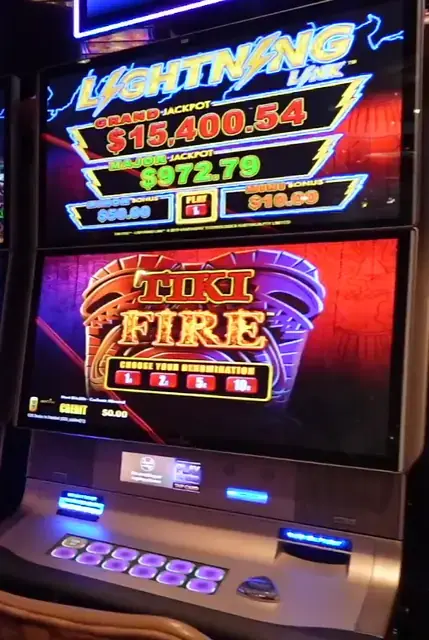 Lightning Link Tiki Fire cabinets in the Grandeur of the Seas walkthrough.