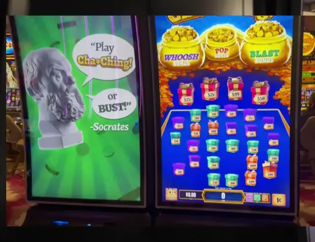 Cha-Ching! cabinet in the Wonder of the Seas casino walkthrough.