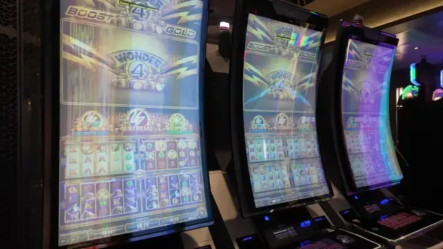 Wonder 4 Boost Gold cabinet in the Wonder of the Seas casino walkthrough.