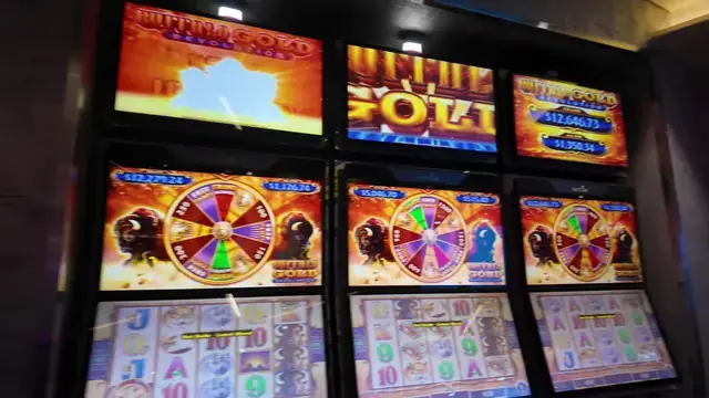 Buffalo Gold Revolution cabinet in the Wonder of the Seas casino walkthrough.