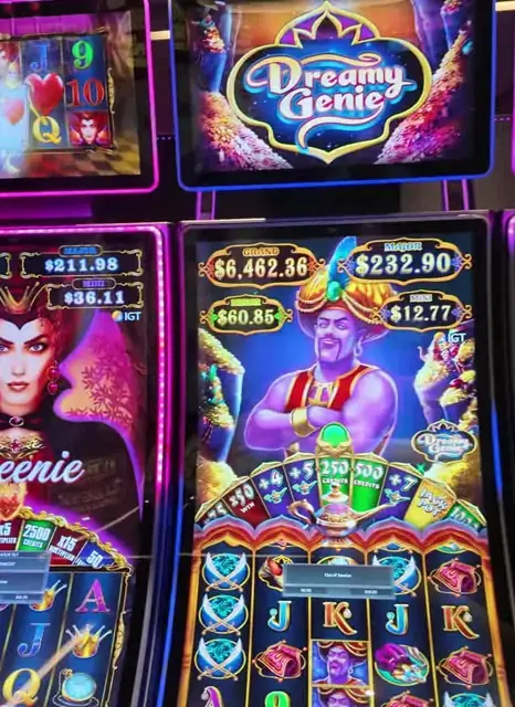Dreamy Genie cabinet in the Wonder of the Seas casino walkthrough.