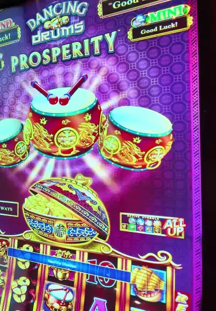 Dancing Drums Prosperity cabinet in the Wonder of the Seas casino walkthrough.