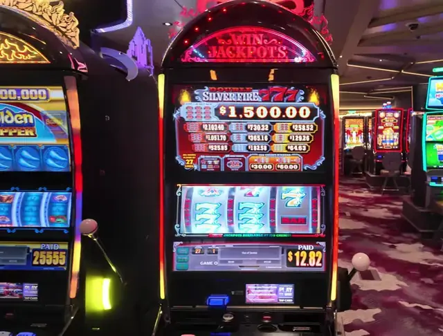Double Silver Bells 777 cabinet in the Wonder of the Seas casino walkthrough.