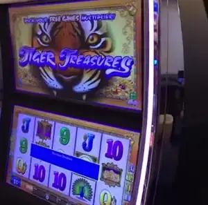 Tiger Treasures title and tiger game screen on Celebrity Millennium