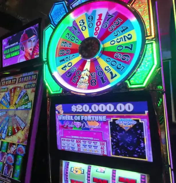 Slot cabinets showing Wheel of Fortune aboard Jewel of the Seas.