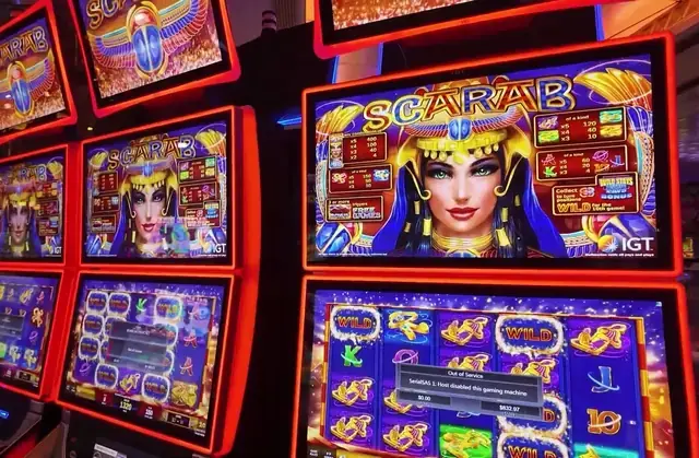 Slot cabinets showing Scarab aboard Independence of the Seas.