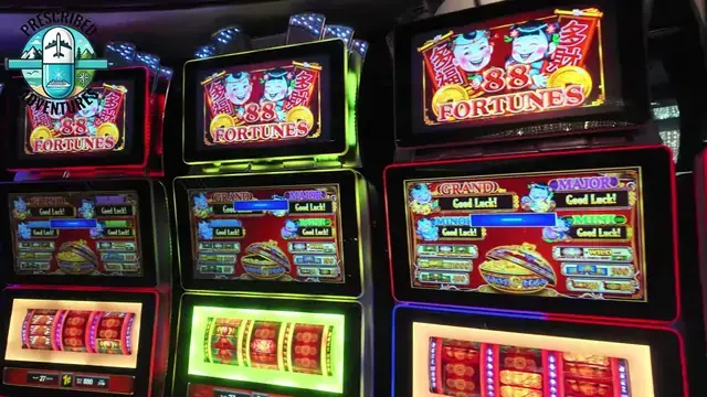Slot cabinets showing 88 Fortunes aboard Jewel of the Seas.