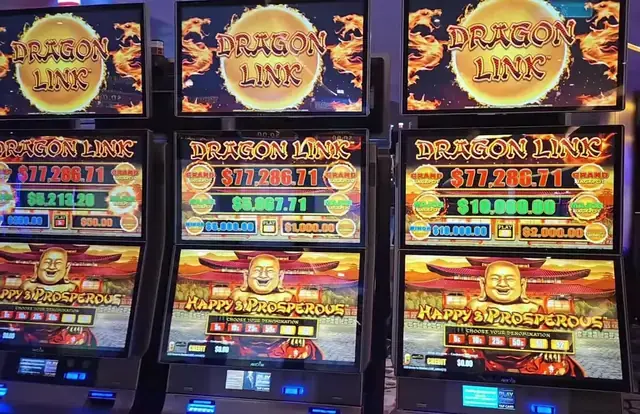 Slot cabinets showing Dragon Link: Happy & Prosperous aboard Icon of the Seas.