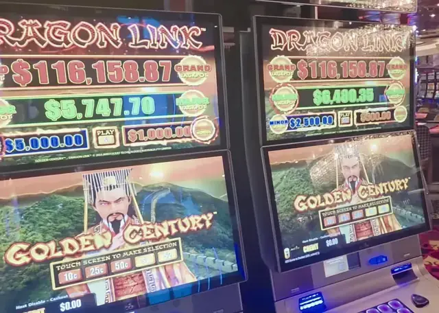 Dragon Link: Golden Century cabinets in the Allure of the Seas walkthrough.