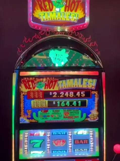 Red Hot Tamales machine cabinet visible in the credited ship casino walkthrough.