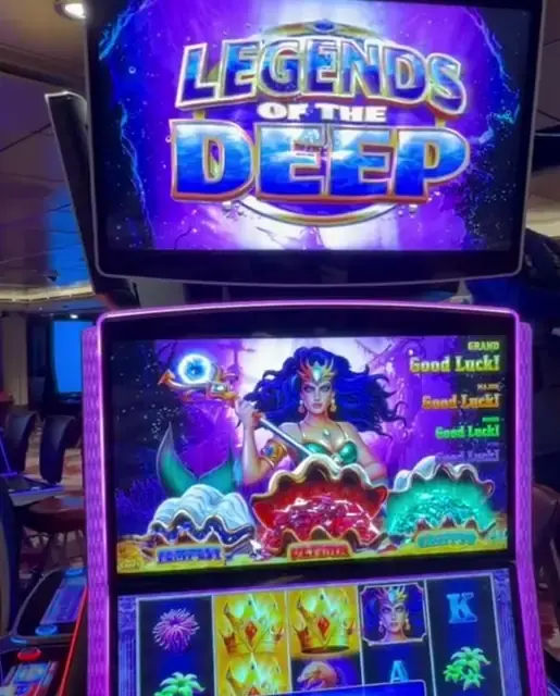 Legends of the Deep machine cabinet visible in the credited ship casino walkthrough.
