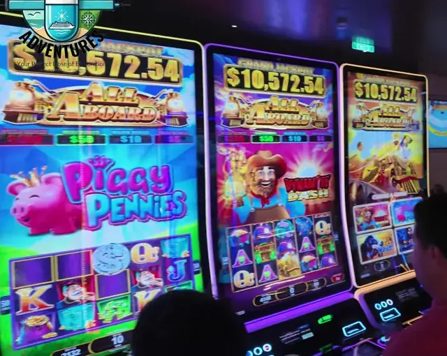 All Aboard: Piggy Pennies, All Aboard: Dynamite Dash cabinets in the Star of the Seas walkthrough.