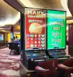 Many Fortunes machine cabinet visible in the credited ship casino walkthrough.