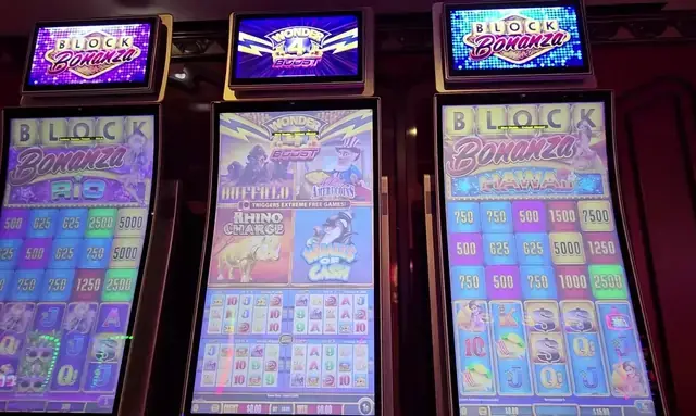 Block Bonanza: Rio, Block Bonanza: Hawaii, Wonder 4 Boost cabinets in the Brilliance of the Seas walkthrough.