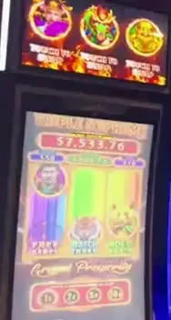 Wealth of Prosperity title on a Celebrity Edge slot cabinet