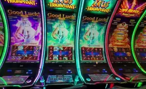 Zeus Triumphant titles and slot cabinets on Celebrity Apex